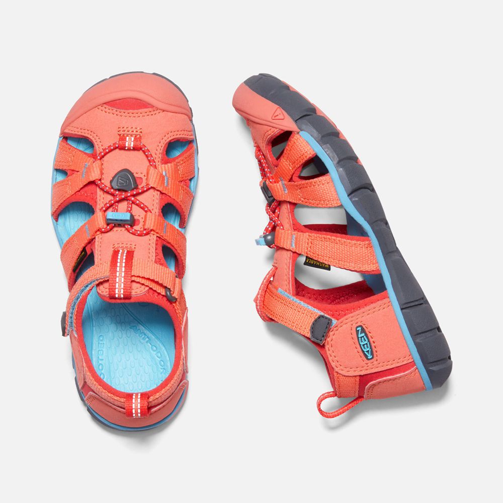 Sandales Keen Enfant Corail/Rouge | Seacamp Ii Cnx | IATQR-7408